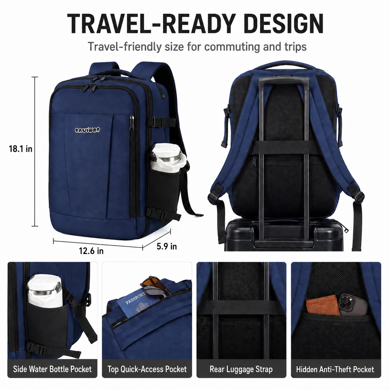 SAVIORS Icon Travel Organizer Backpack