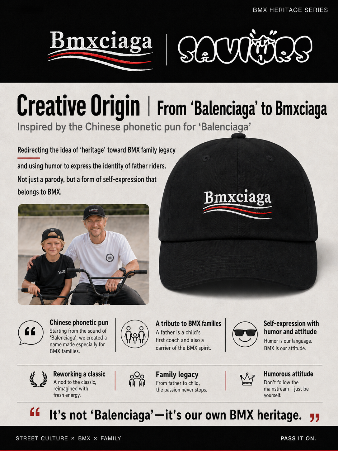 Bmxciaga Daddy Cap – Pass the Love for BMX
