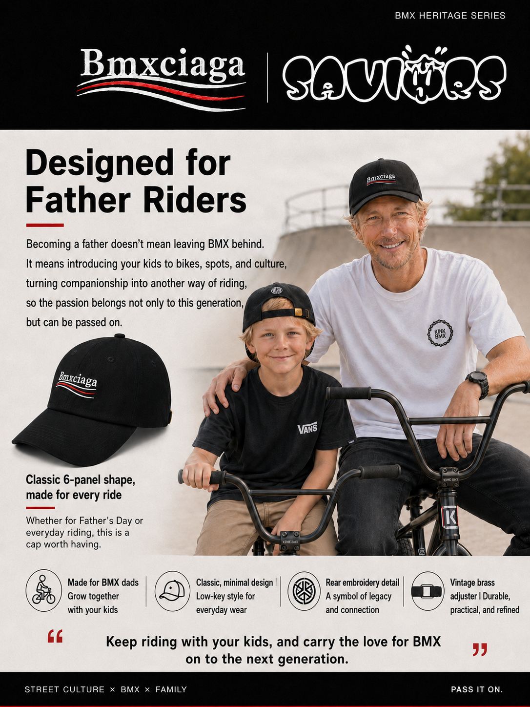Bmxciaga Daddy Cap – Pass the Love for BMX