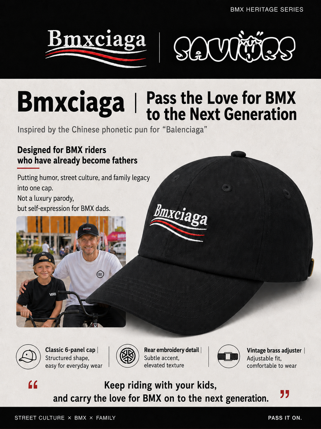 Bmxciaga Daddy Cap – Pass the Love for BMX