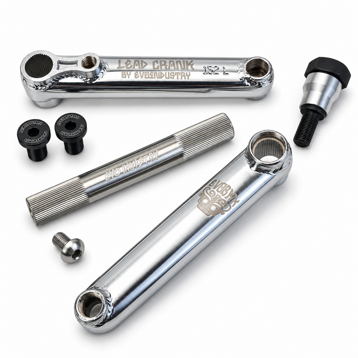 EVO INDUSTRY 'LEAD' Crank w/ Titanium Crank Spindle